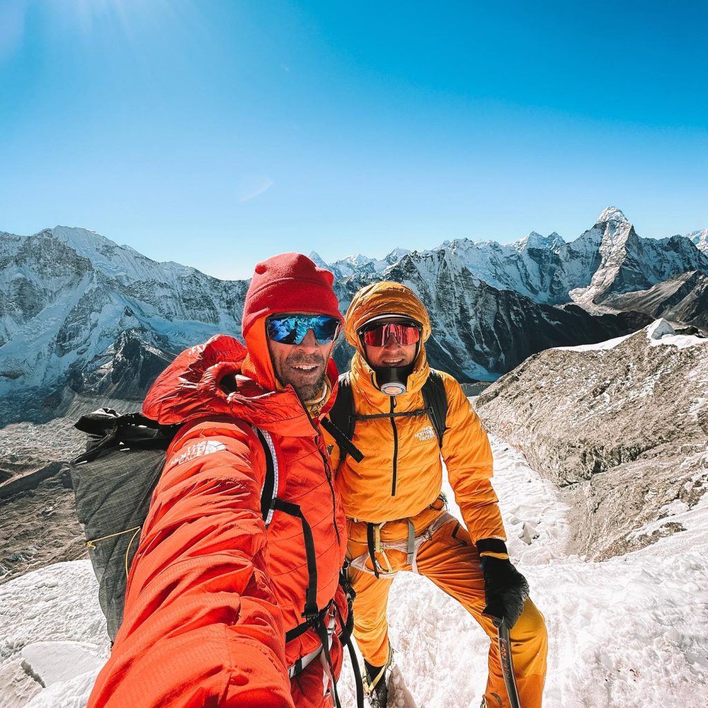 David Goettler e Herve Barmasse. Foto Hervè Barmasse via IG