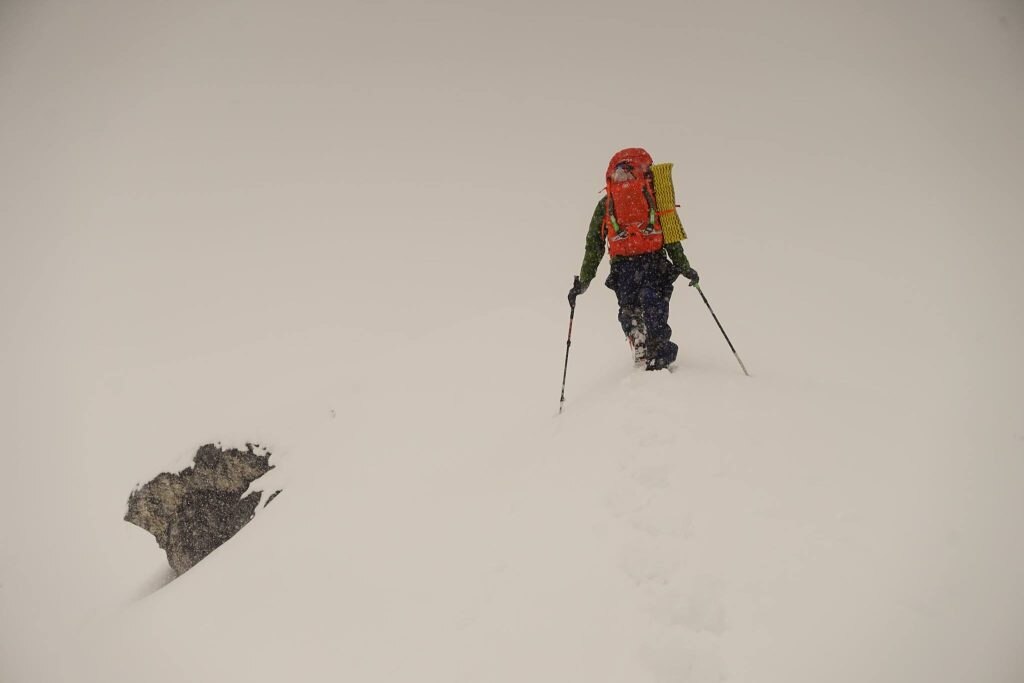 Visibilità limitata sul Langtang Lirung © Adam