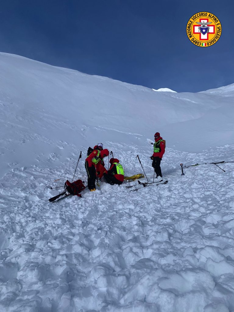 Esercitazioni soccorso in valanga - Foto CNSAS Lombardo