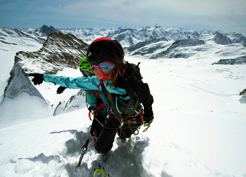 Un momento della salita verso il Mönch. Foto Umberto Isman