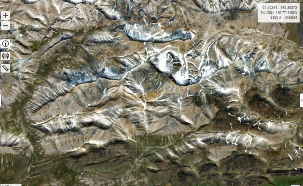 Shublik Mountains - www.caltopo.com