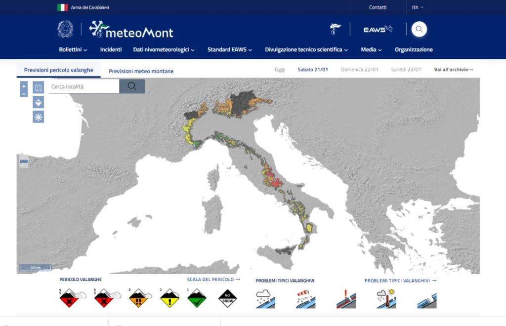 Bollettino Meteomont - 21.01.2023
