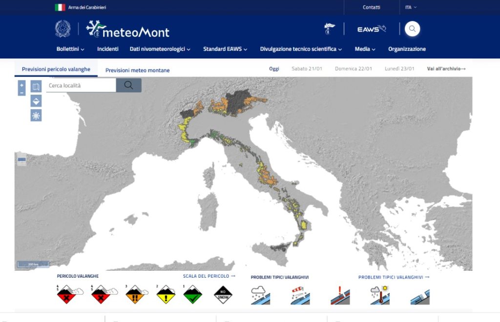 Bollettino Meteomont 20.01.2023
