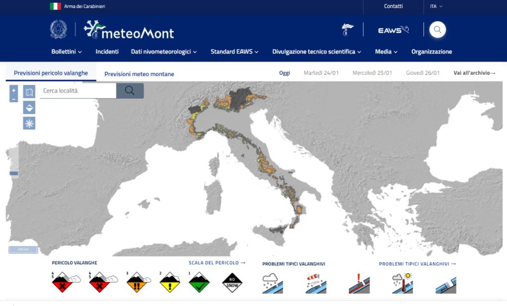 Bollettino Meteomont 23.01.2023
