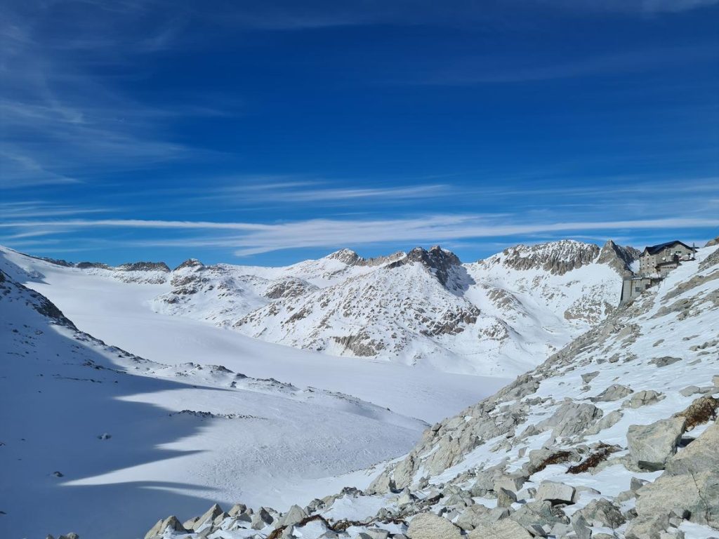 Sopralluogo sul ghiacciaio Mandrone-Adamello. Foto Ufficio Stampa PAT