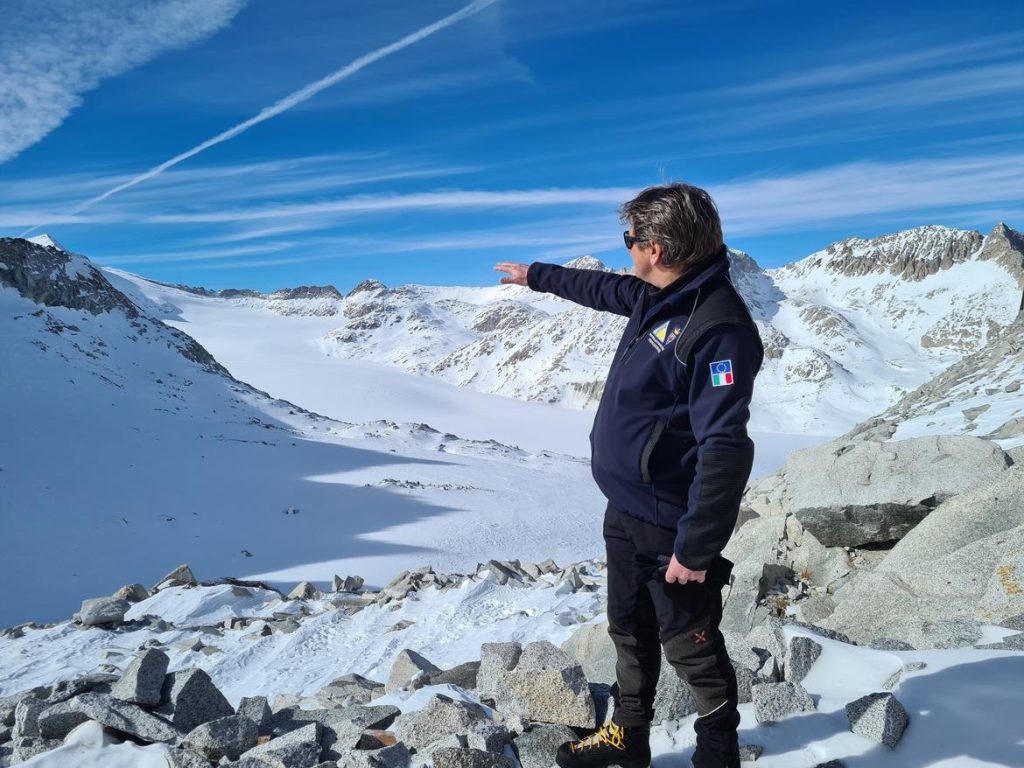 Sopralluogo sul ghiacciaio Mandrone-Adamello - Foto Ufficio Stampa PAT
