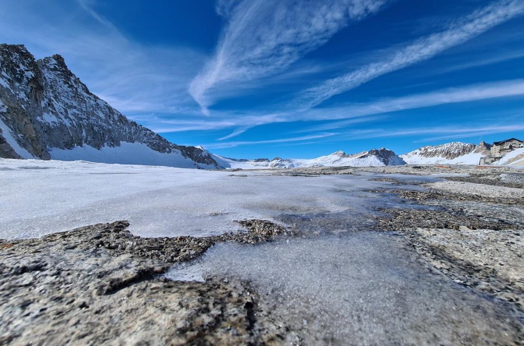 Sopralluogo sul ghiacciaio Mandrone-Adamello. Foto Ufficio Stampa PAT