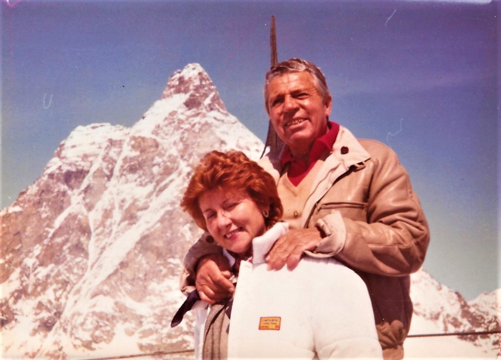 Elda e Achille a Cervinia - Archivio Achille Compagnoni