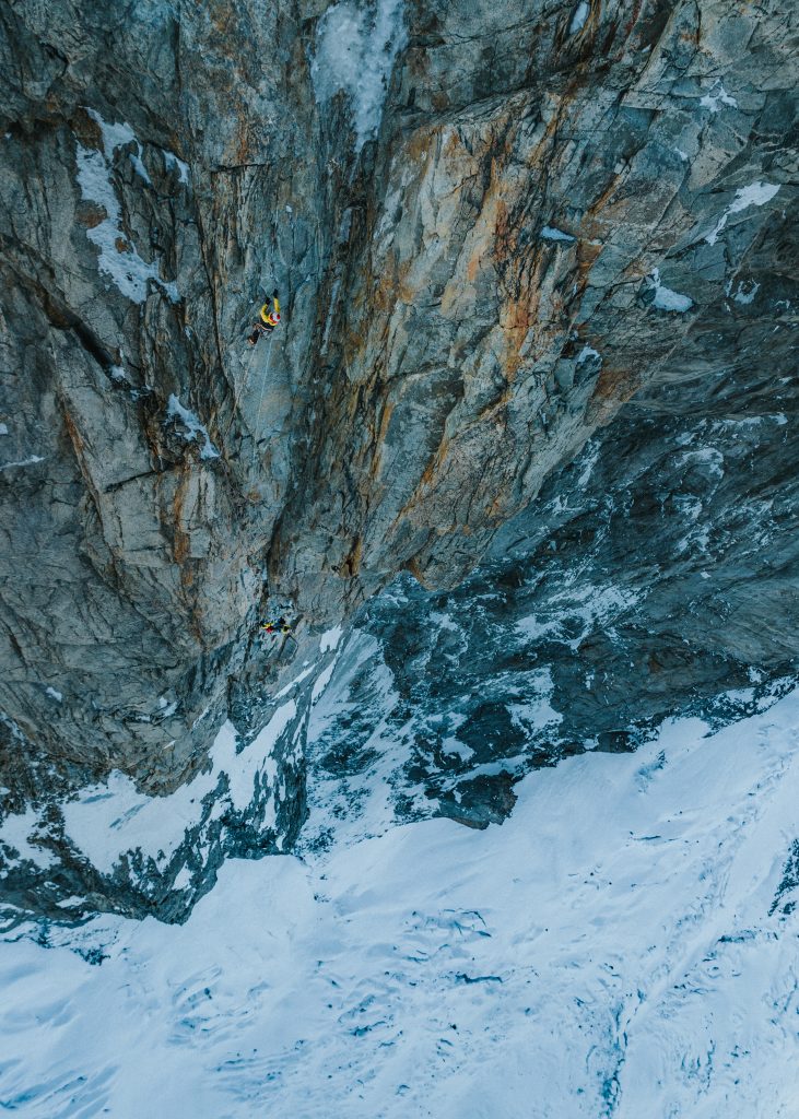 Jorasses, Direttissima alla Punta Walker ©Mathis Dumas - Millet