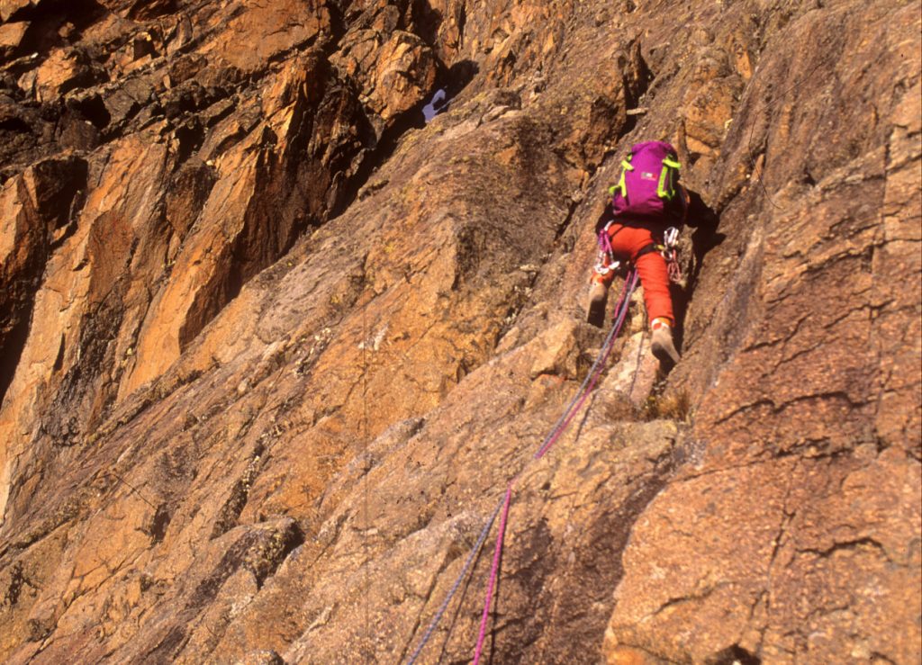 La via normale del Batian