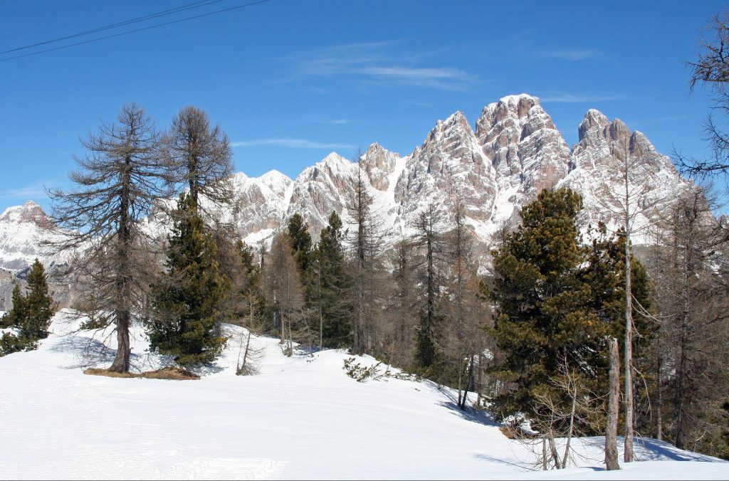 valanga, monte cristallo