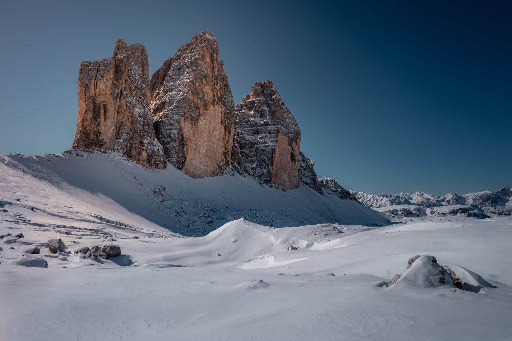 Tre cime di Lavaredo - Foto Unsplash @Daniel Sessler