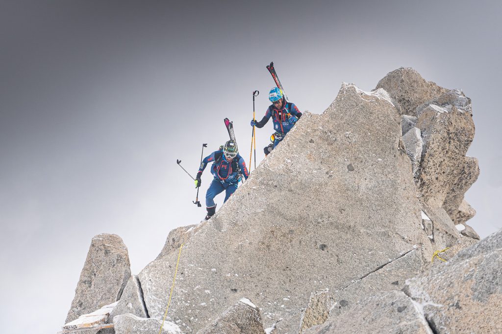 Robert Antonioli e Matteo Eydallin a Cresta Croce - Adamello Ski Raid 2023 - Foto Torri, Meneghello, Mariotti