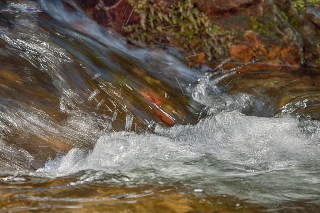 Un corso d'acqua di montagna (foto Raffaele Marini)
