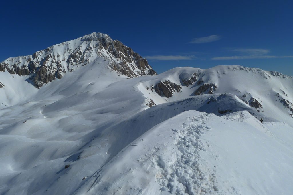 Corno Grande da cresta della Portella, foto Stefano Ardito