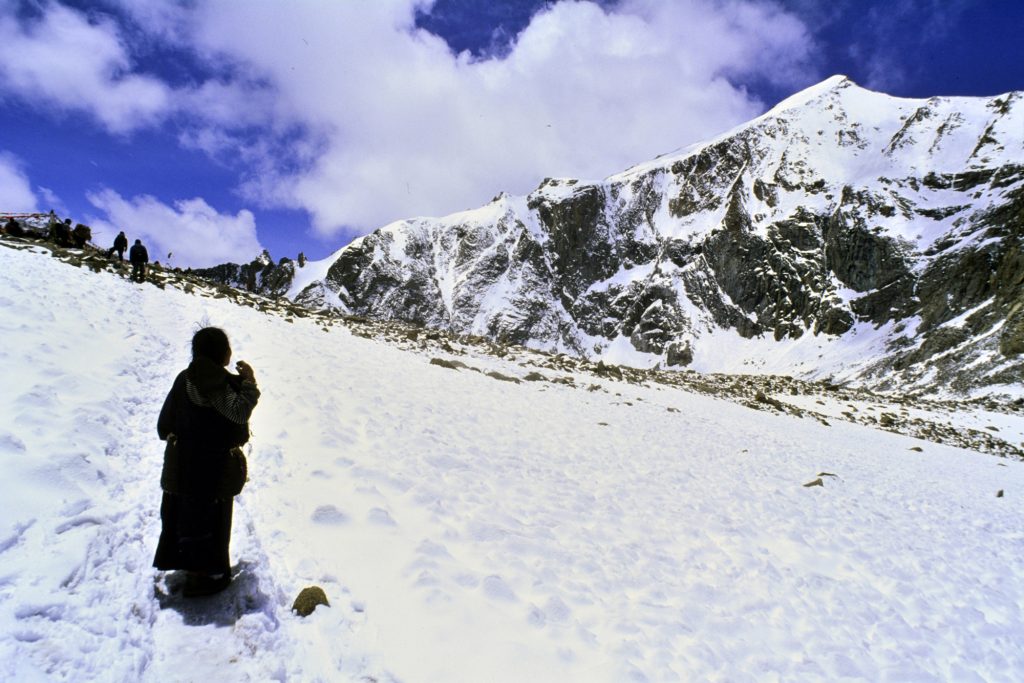 Il Drolma La, 5370 metri, sul periplo (kora) del Kailas - Foto Stefano Ardito