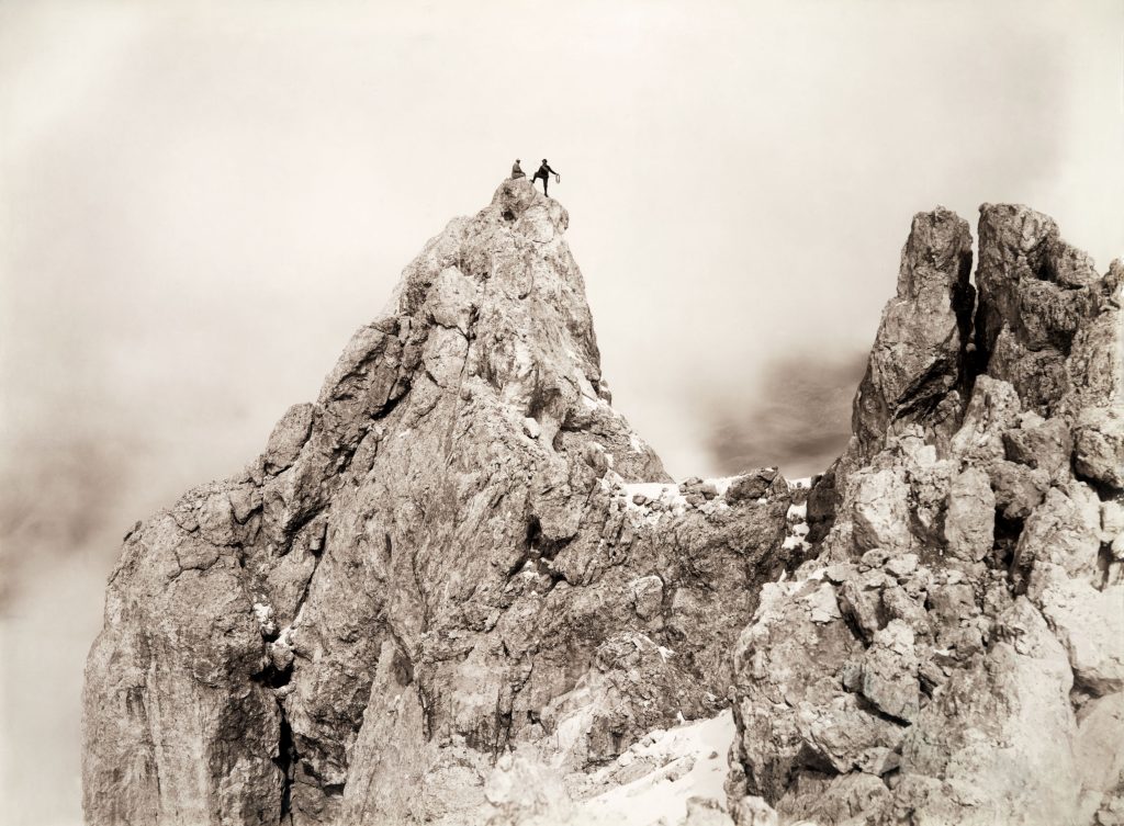 Vittorio Sella, Ultimo picco del Cimon della Pala (San Martino di Castrozza), 1891. Courtesy Fondazione Sella, Biella