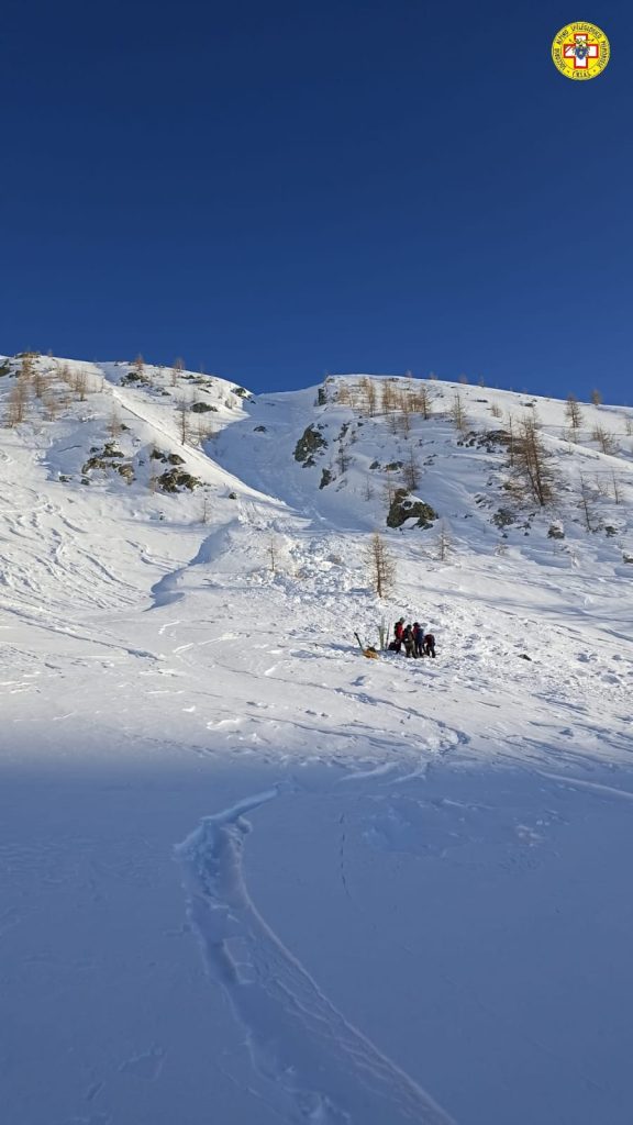 Valanga - Foto Soccorso Alpino e Speleologico Piemonte