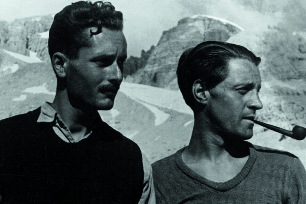 Ettore Castiglioni e Bruno Detassis. Foto Archivio Tutino