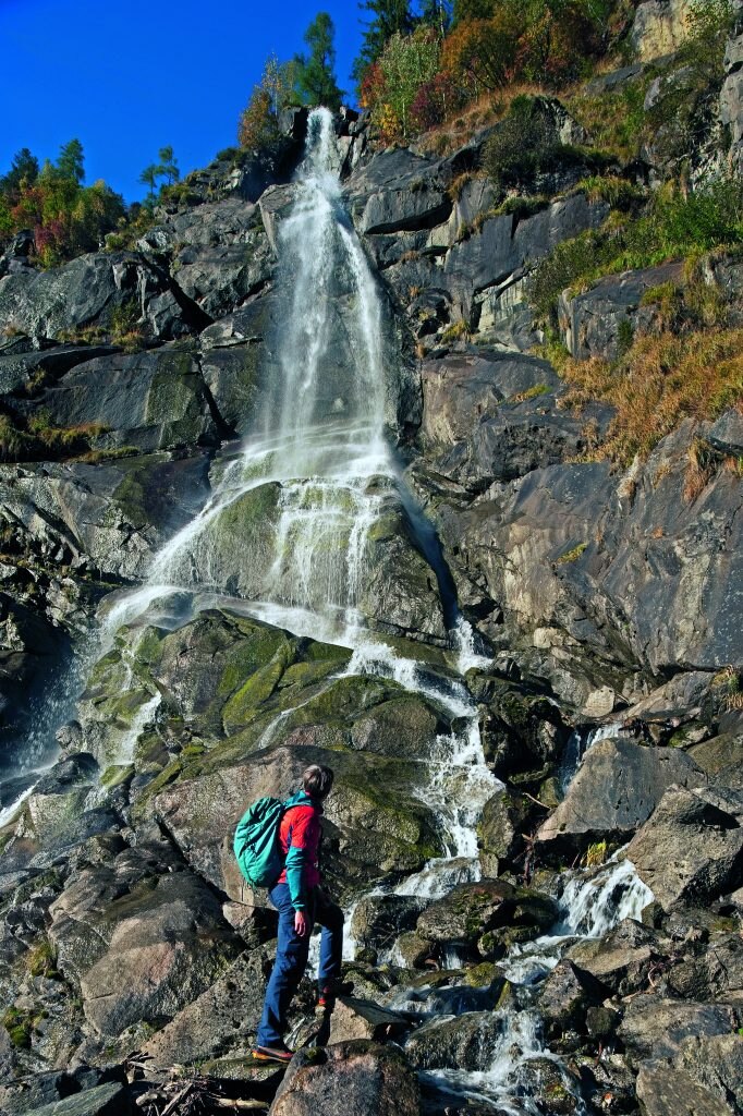 Le cascate Nardis in Val Genova. Foto Livio Piatta