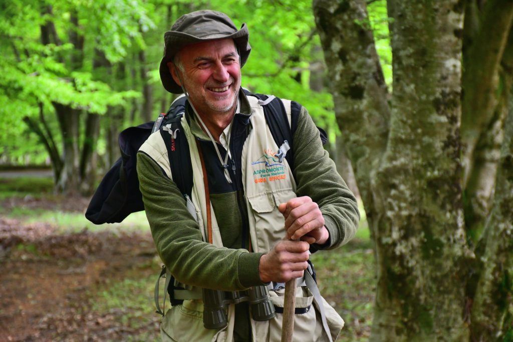 Aspromonte, la guida Antonio Barca. Foto Stefano Ardito