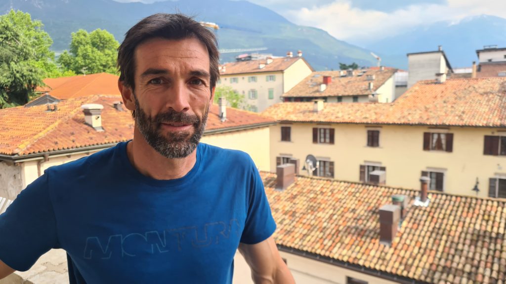 Hervè Barmasse a Trento. Foto Stefano Ardito