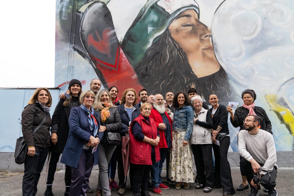 I residenti del quartiere intervenuti all