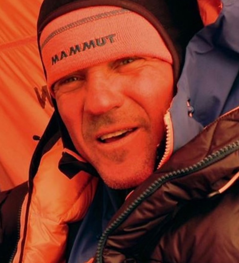 Marek Holecek lo scorso 22 maggio durante la spedizione verso la vetta del Sura Peak. Foto IG Marek Holecek