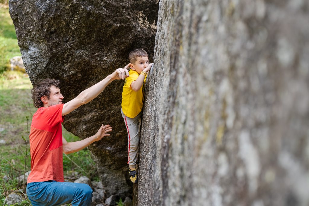 Arrampicata anche per i più piccoli. Foto Klaus Dell
