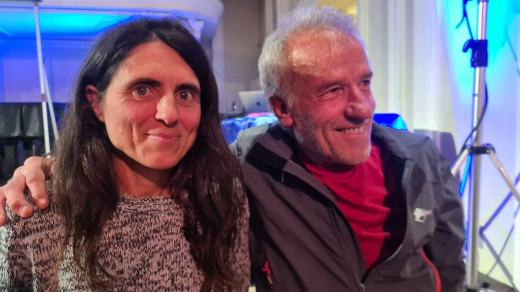 Silvia Vidal con Ermanno Salvaterra. Foto Stefano Ardito