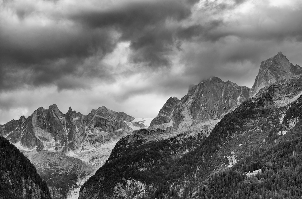 Come fotografare in bianco e nero il paesaggio di montagna