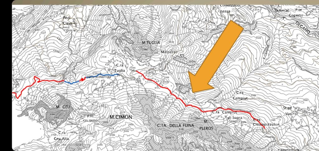 Foto dal gruppo Facebook "Salviamo i sentieri Cai 227 - 228"