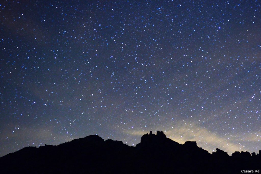 Notturno dal colle del Nivolet. Foto di Cesare Re