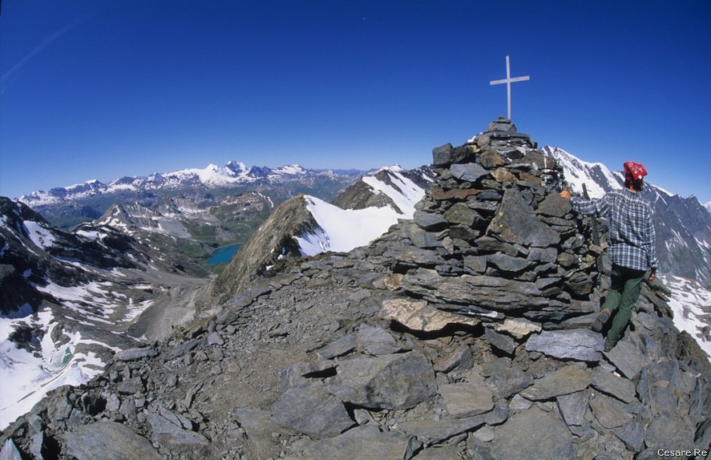 La vetta della Becca della Traversière. Foto di Cesare Re