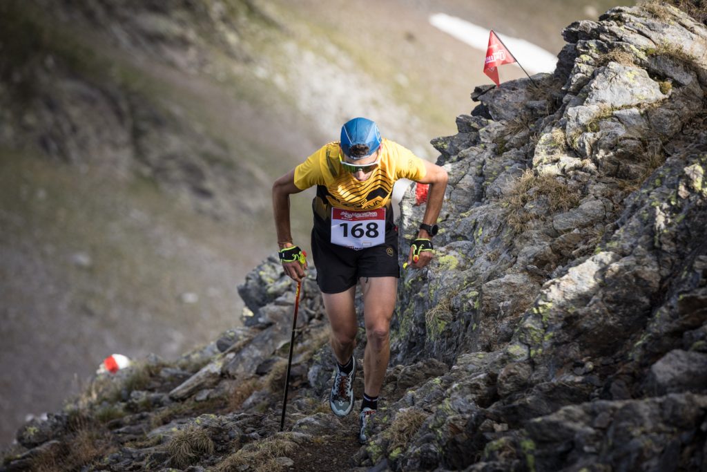 Nadir Maguet alla Skymarathon. Foto di Maurizio Torri