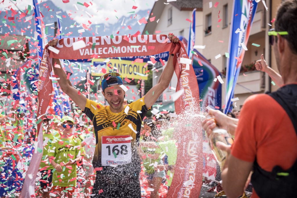 Vittoria di Nadir Maguet alla Skymarathon Sentiero 4 Luglio. Foto di Maurizio Torri