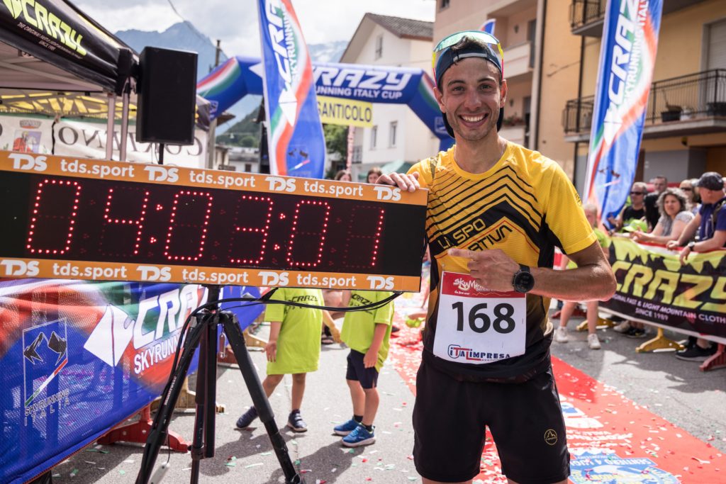 Il record di Nadir Maguet alla Skymarathon. Foto di Maurizio Torri