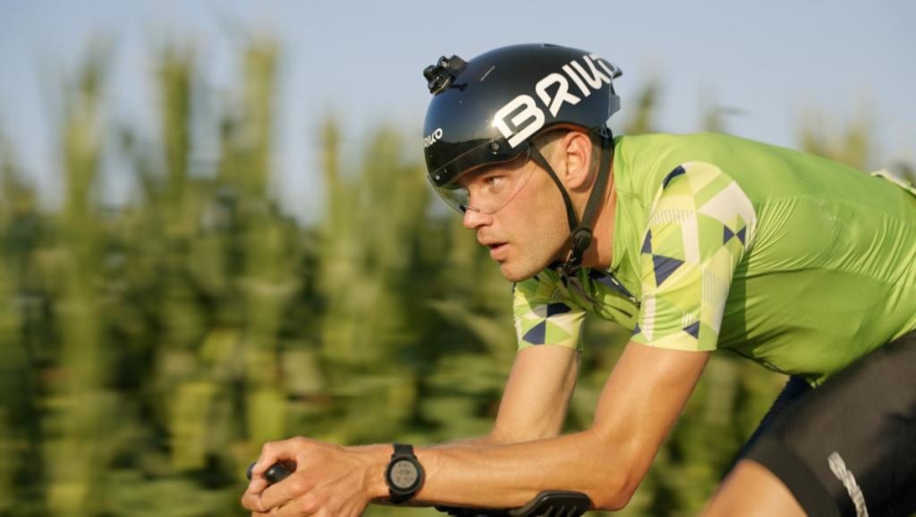 Marcello Ugazio, record bike and sky sul Monte Bianco