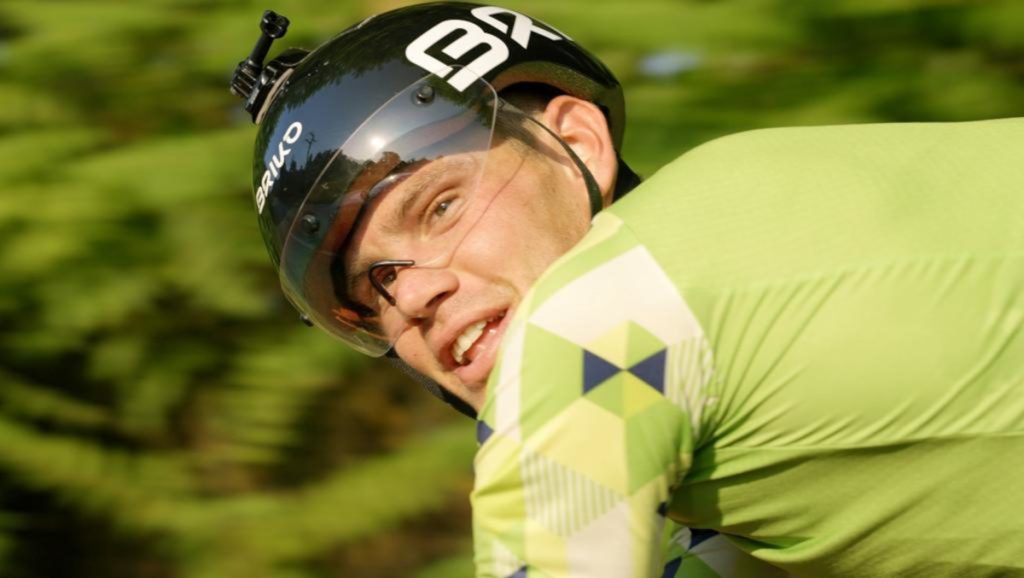 Marcello Ugazio, record bike and sky sul Monte Bianco