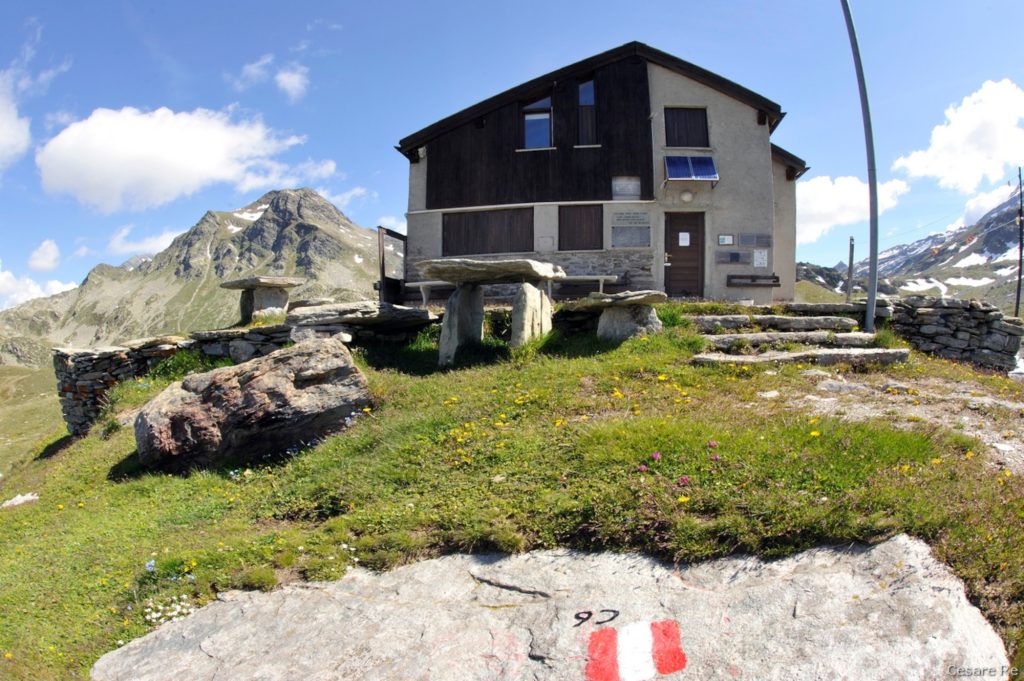 Il rifugio Bertacchi. Foto di Cesare Re