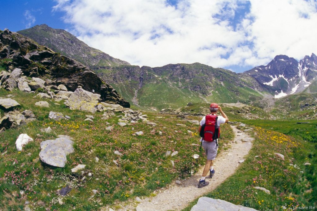 L’arrivo alla piana dell’Angeloga. Foto di Cesare Re