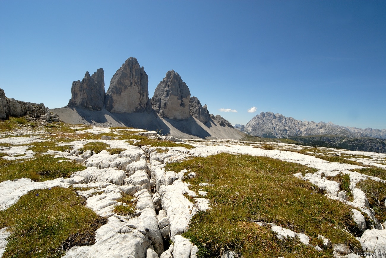 Le Tre Cime di Lavaredo. Foto di Cesare Re