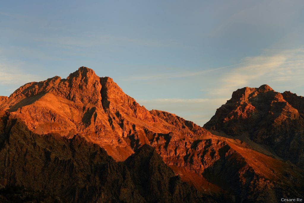 Alba sul Mont Avic. Foto di Cesare Re