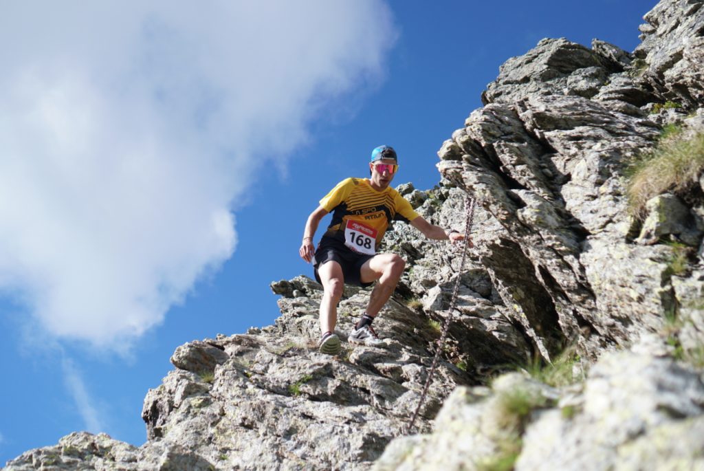 Nadir Maguet alla Skymarathon. Foto di Maurizio Torri