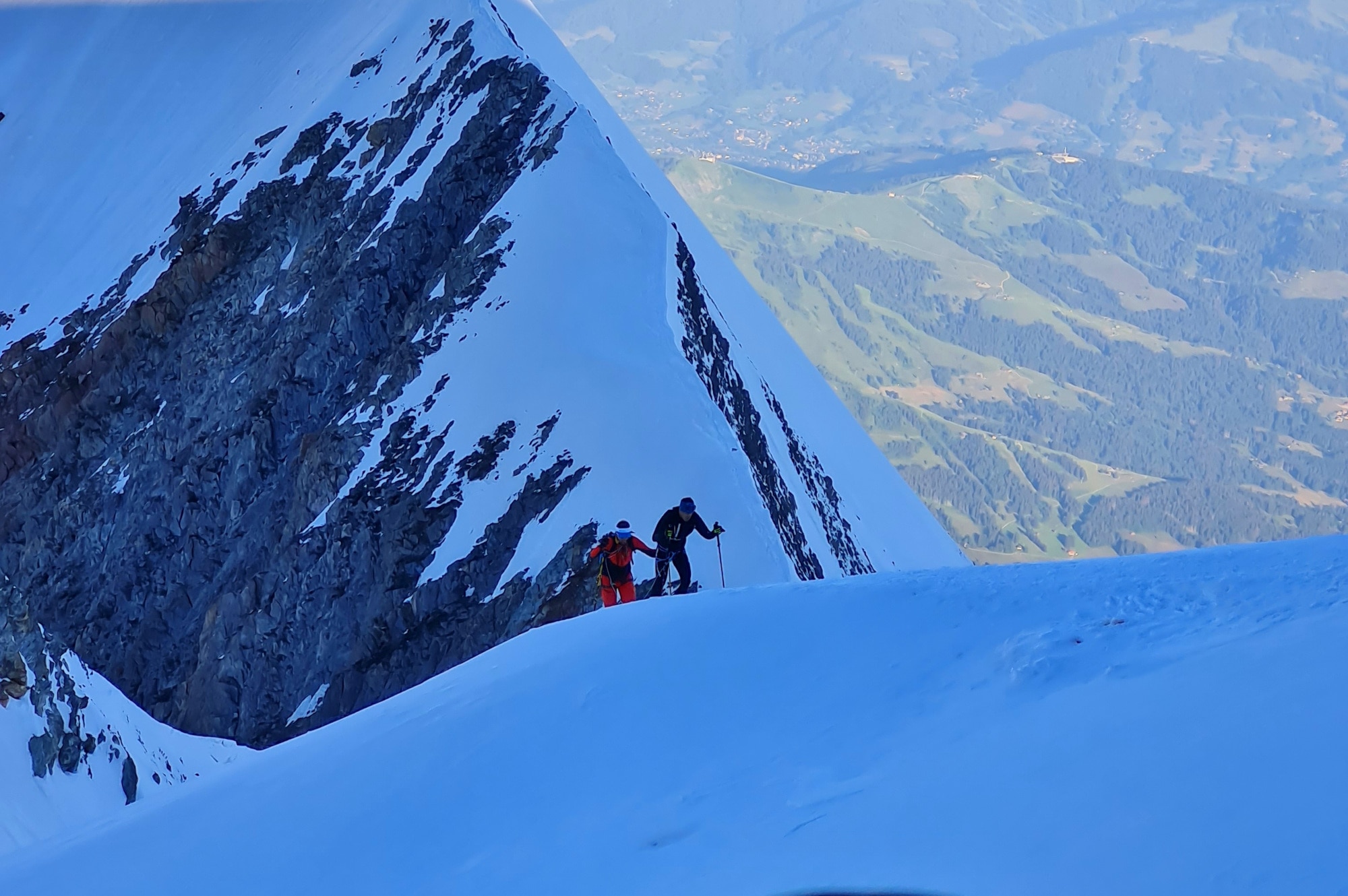 Marcello Ugazio, record bike and sky sul Monte Bianco