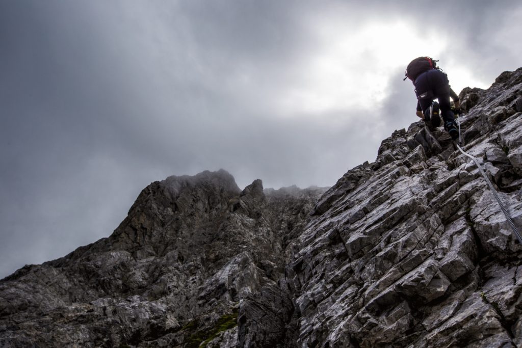 Ferrata Weg der 26er del Monte Coglians da Forni Avoltri - Collina. Foto di Giovanni Osso