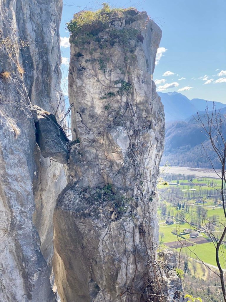 Ferrata La farina del diavolo a Villa Santina. Foto di Bruno Temil