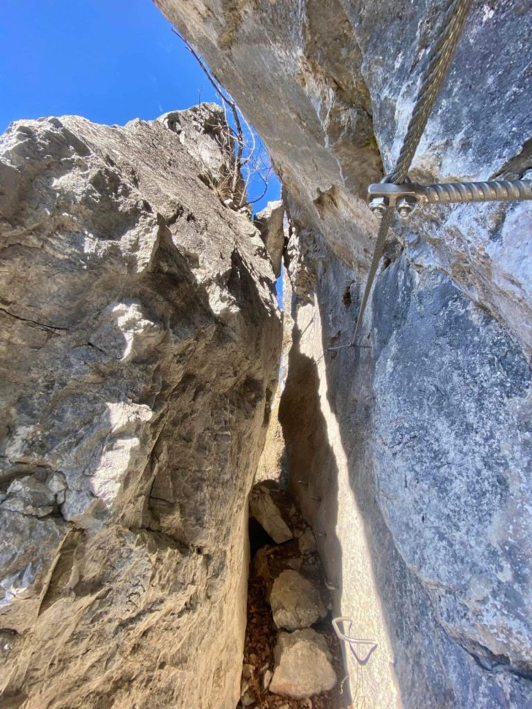 Ferrata La farina del diavolo a Villa Santina. Foto di Bruno Temil