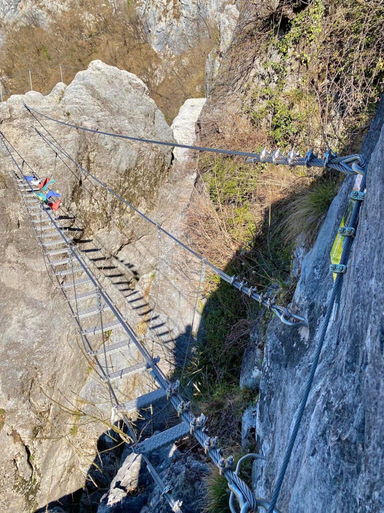 Ferrata La farina del diavolo a Villa Santina. Foto di Bruno Temil
