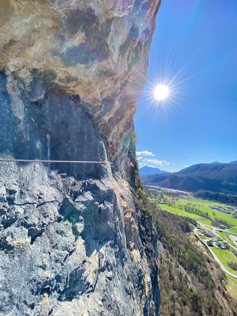 Ferrata La farina del diavolo a Villa Santina. Foto di Bruno Temil